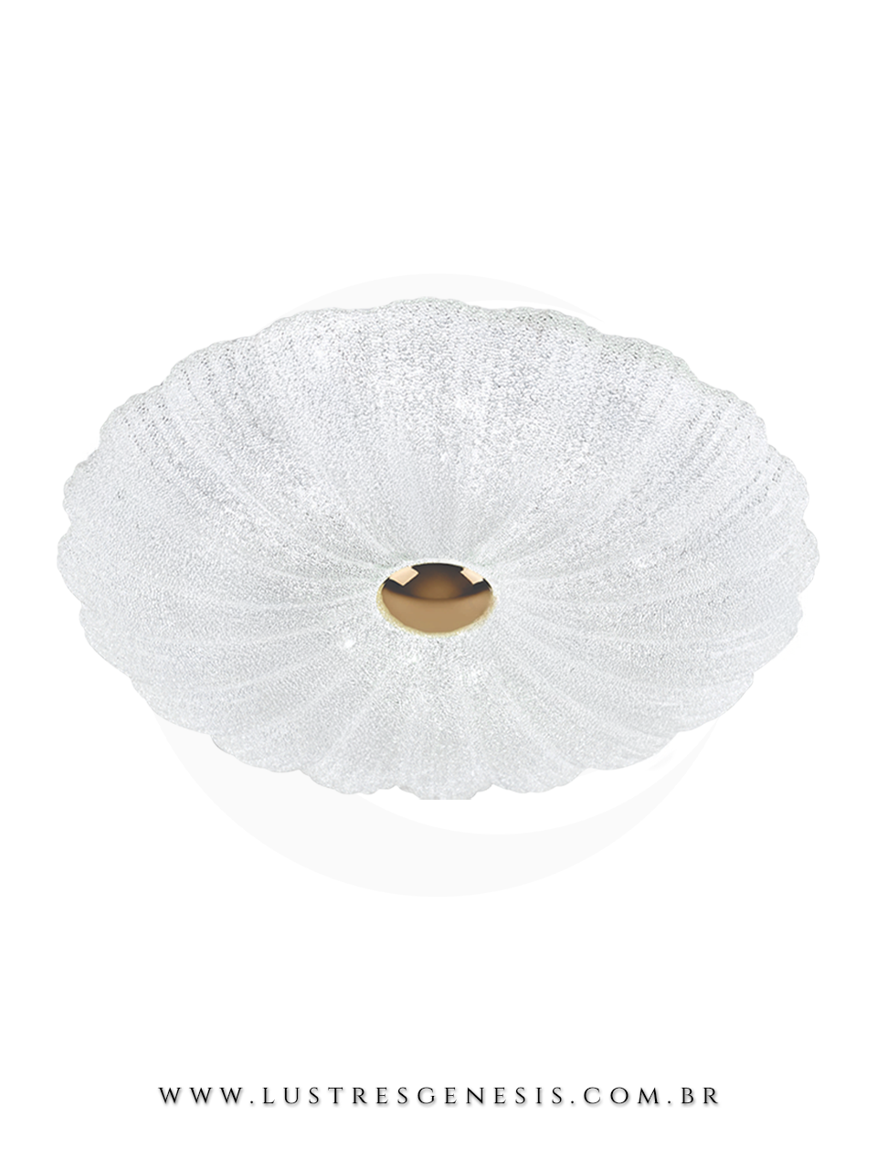 Lumin&aacute;ria Plafon de Sobrepor 40cm Estilo Neocl&aacute;ssico LED